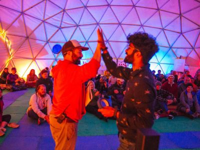 The Dweb talent show near the end of camp.