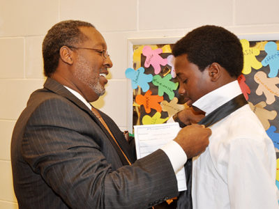 Silverback Society mentor and student, image provided by The Silverback Society