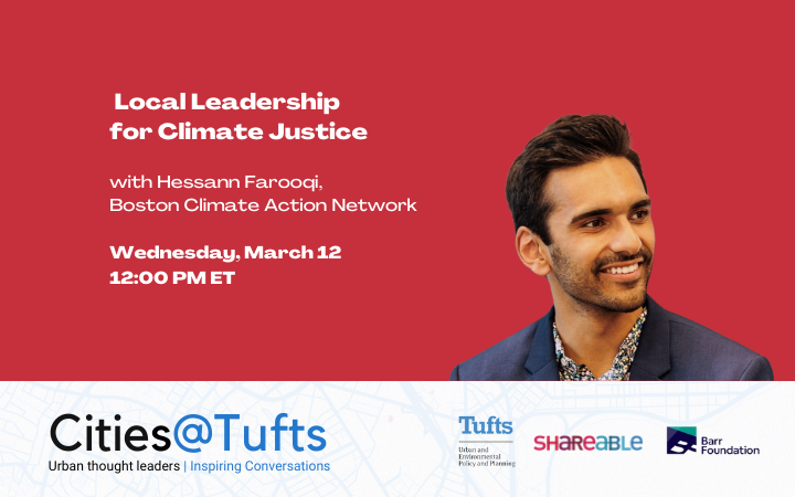 Cities@Tufts: Local Leadership for Climate Justice (Flyer)