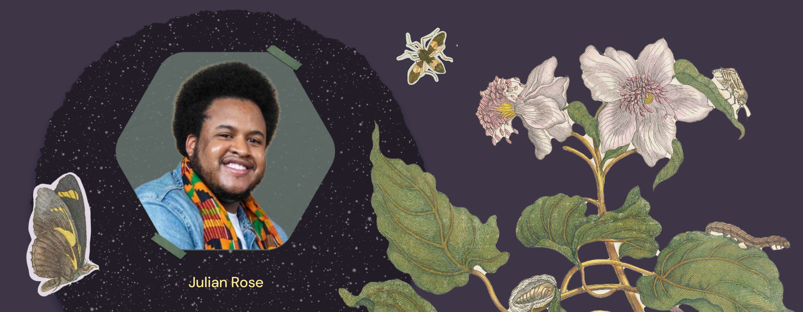 Portrait of presenter Julian Rose